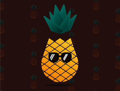 Tropical Pineapple branding desgin graphic design pineapple