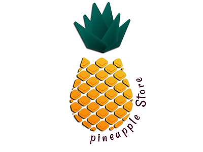 Pineapple Store branding graphic design logo pineapple