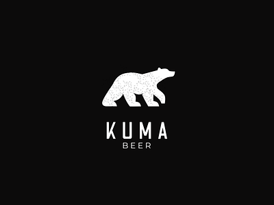 Kuma Beer bear beer branding design illustration kuma logo vector