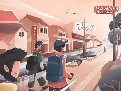 Friendship Illustration graphic design illustration islam local muslim procreate travel travelling