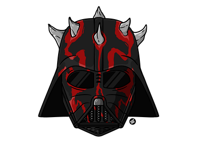 Darth Maul x Darth Vader darth maul darth vader design illustration logo vector