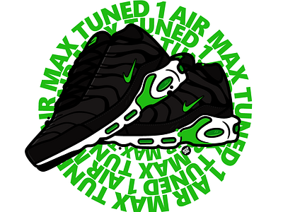 Air Max Tuned 1 design illustration nike nike air max vector