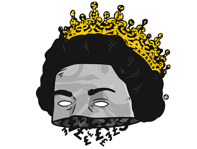 Queenie design illustration logo vector