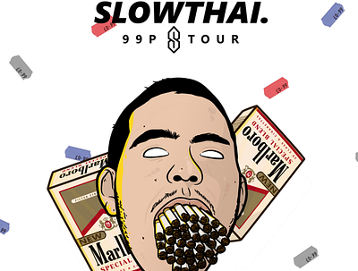 Slowthai 99p illustration music vector