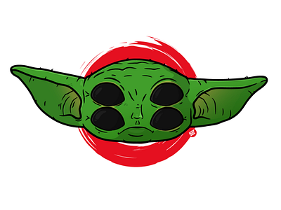 Baby Yoda Illustration