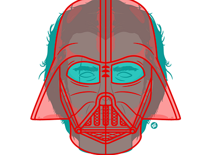 Darth Vader Anakin art branding design illustration logo star wars vector