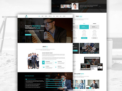 Business Website Template agency business clean corporate creative design uiux