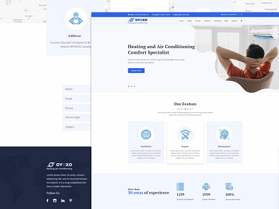 OYOXO - Heating air conditioning services template