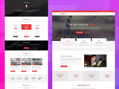 Business template agency business business agency clean creative design uiux