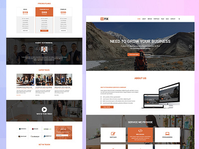 business template agency business business agency clean creative design uiux