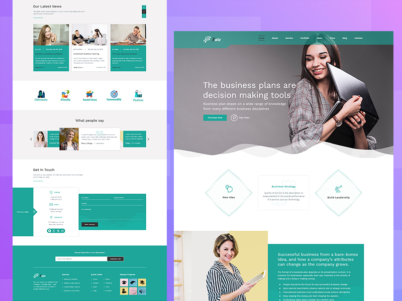 business template design by mohsin kabir on Dribbble