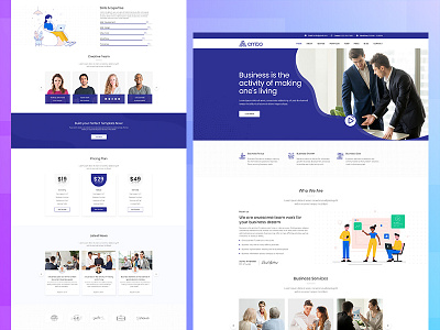 Business template agency business business agency clean creative design uiux