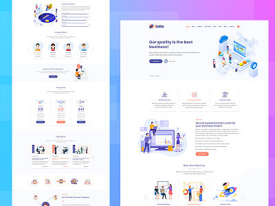 business template agency business business agency clean creative design uiux