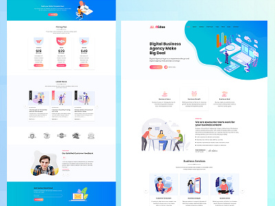 business template design agency business business agency clean creative design uiux