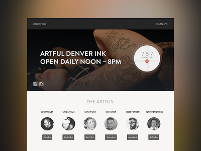 Tattoo Website website