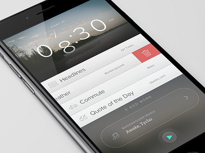 Mornings, An app to wake up to