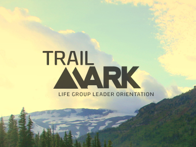 Trailmark Logo logo design mountains nature typography