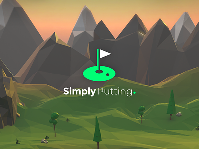 Simply Putting - A New iOS Game 3d 3d art design ios logo low poly art lowpoly ui
