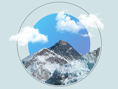 The Everest. digitalart everest graphicdesign graphics mountain nepal photoshop