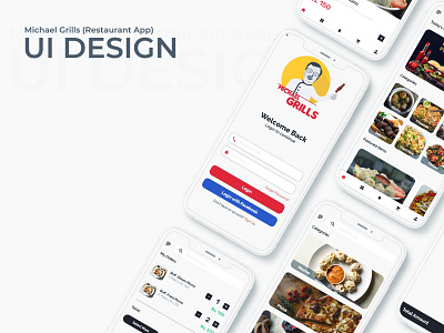 Restaurant App UI Design product design restaurant app ui design uiux