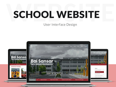 School Website UI Design product design school app school website uidesign uiux userinterface