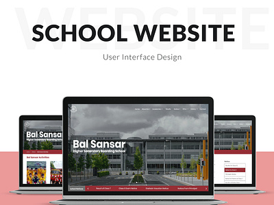 School Website UI Design