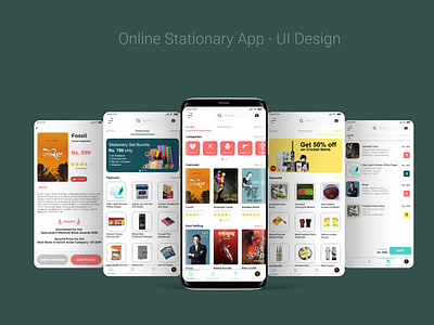 Book and Stationary Store App - UI Design