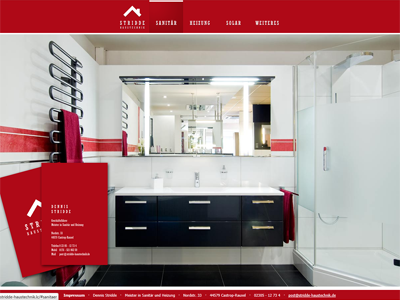 sanitary website craftsman layout red screendesign tools web webdesign