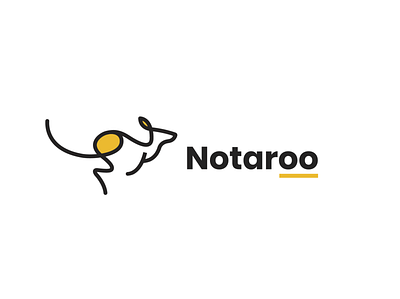 Notaroo Logo Design abstract abstract animal animal animal logo australia kangaroo logodesign scribble