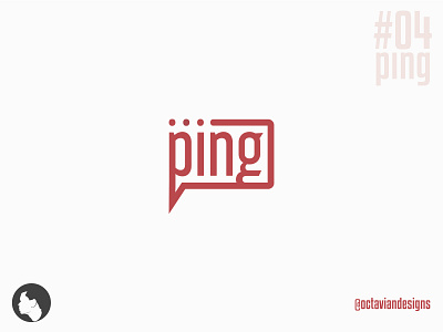 #ThirtyLogos #04 | Ping Chat Service Logo branding chat chat app chat bubble chat service communicate design facetime logo logochallange network ping practice skype speech bubble talking thirtylogos type typography vector