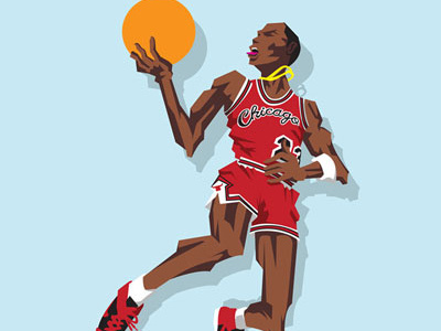 Young MIke basketball chicago bulls graphics michael jordan nba