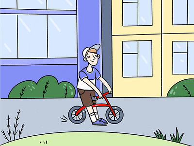 Boy on a bike