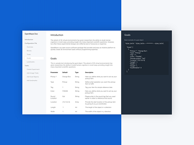 Clean Documentation Concept api clean colors design documentation flat ui ux web design