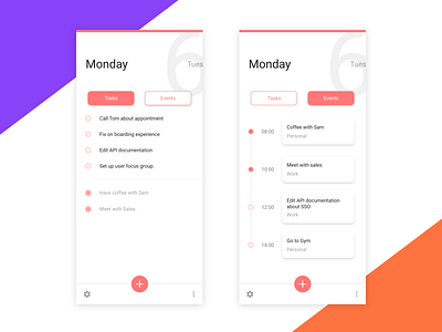 To-do List Concept android clean colors design flat ios material ui minimalist mobile scheduler todo ui ux