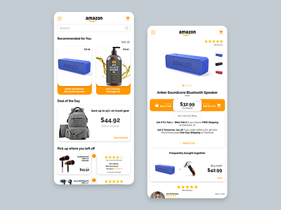 Amazon App Concept (Redesign)