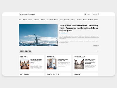 News Website Design