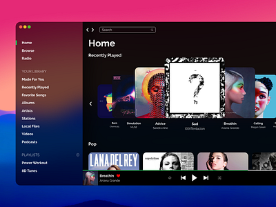 Spotify Redesign Concept