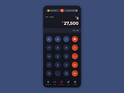 Crypto Calculator by Amil Asokan on Dribbble