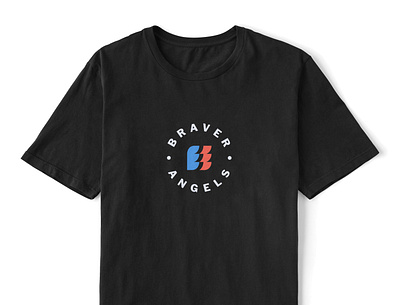 Braver Angels shirt branding design logo