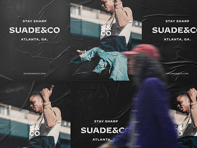 posters / suade & co brand identity branding logo posters