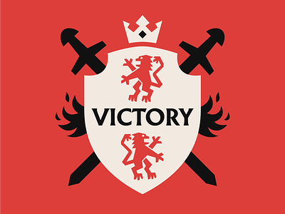 Battleforged victory branding illustration
