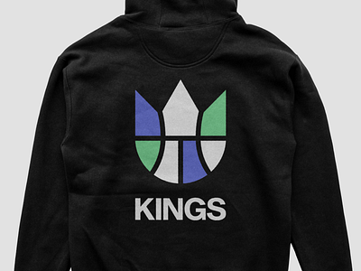 Kings hoodie branding clothing design hoodie illustration kings logo sacramento sacramentokings texture