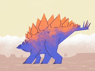 Stegosaurus dinosaur illustration