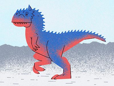 Carnotaurus dinosaur illustraion