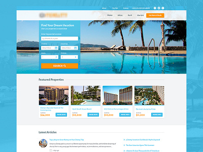 Property Search Homepage design designzillas property search timeshare vacation web