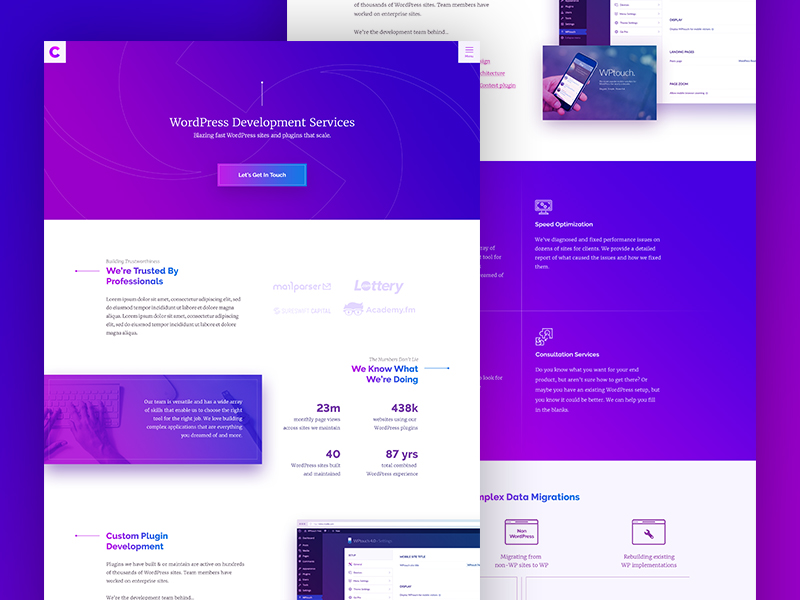 Services Landing Page by Brian Plaza on Dribbble