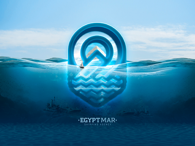 Egypt Mar - Branding 3d agency blue branding graphic design logo pyramids shapping