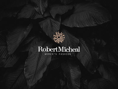 Robert Micheal - Branding black branding clothes fashion female golden logo nude tree women