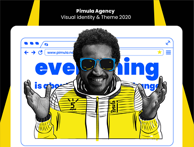 Pimula Agency - Visual identity & Theme 2020 agency arabic blue branding colors design graphic design illustration logo