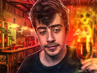 A poisoned drink. design illustration manipulation thumbnail